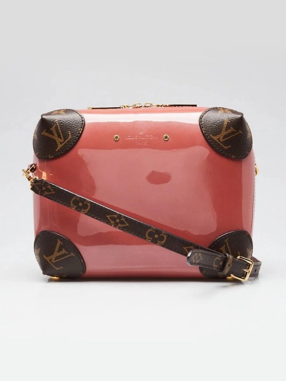 Louis Vuitton Vieux Rose Vernis Leather Miroir Venice Crossbody Bag